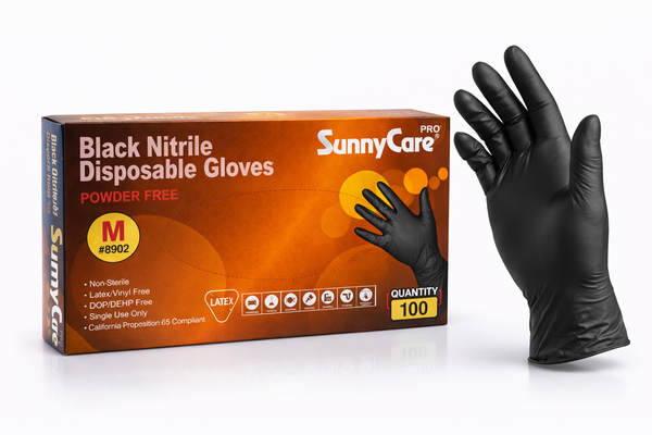 Black Diamond Textured Nitrile Gloves 8 Mil Large Box of 100 Chemicals & Hoses Fees products