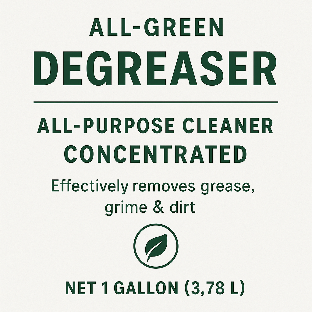 All Green Natural Cleaner Degreaser All Products