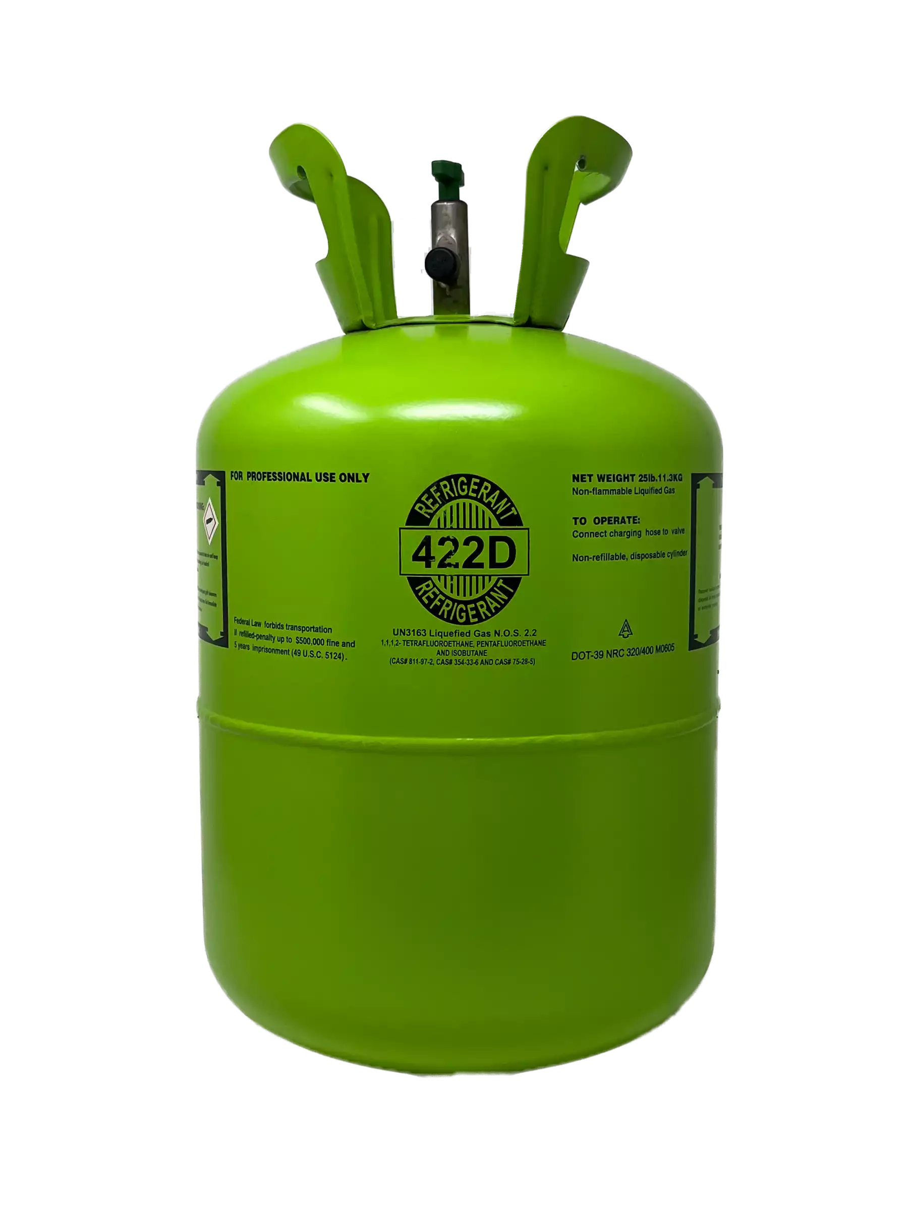 Refrigerant Inc R422D 25 LB REFRIGERANT NEW FACTORY SEALED CYLINDER