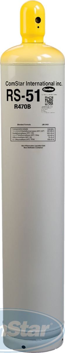 RS-51 (R470B) R404A, R22 & R507 Replacement Refrigerant, 24 Pounds